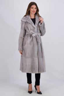 Mink Parka, Mink Belt | Women | Sapphire