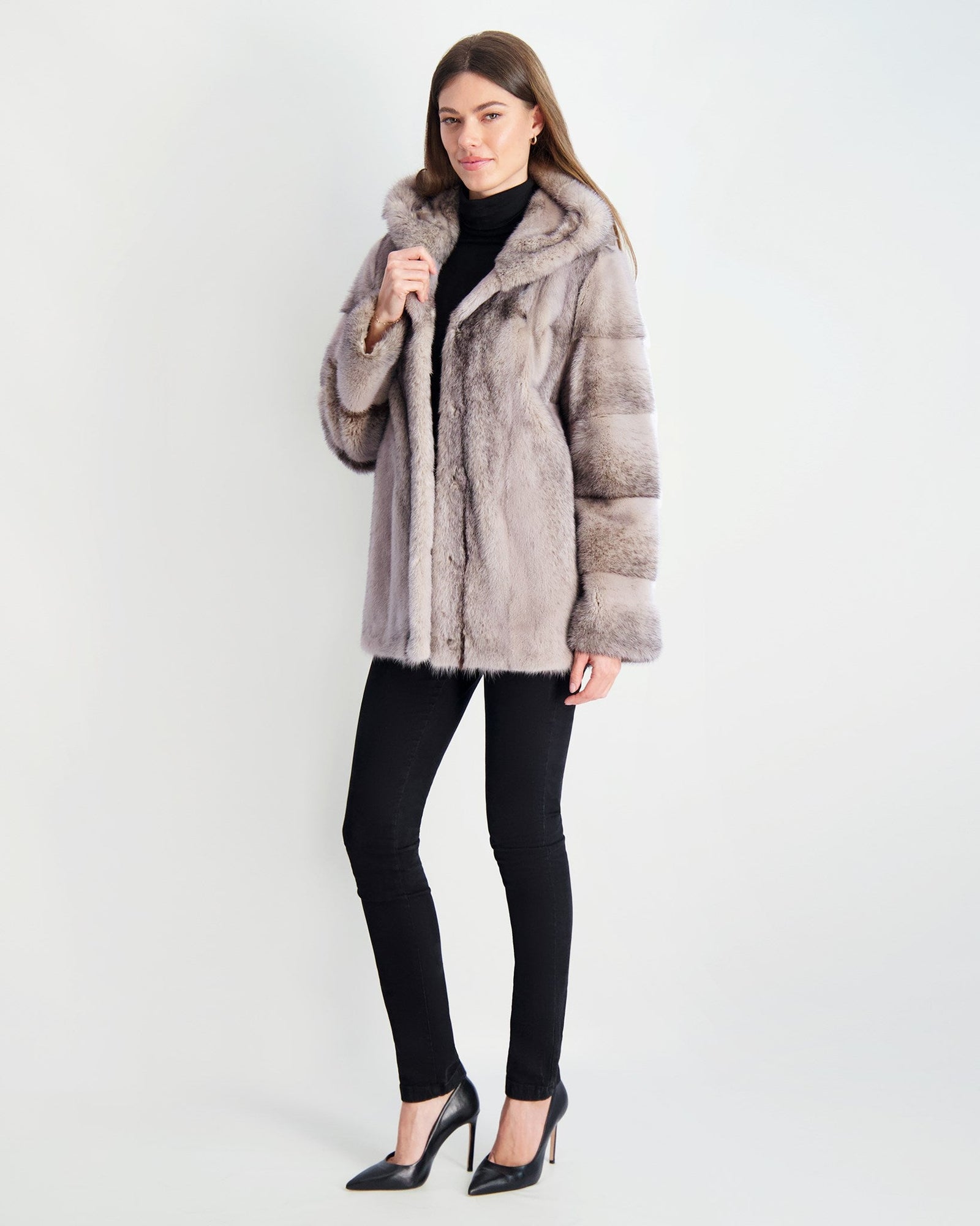 Mink Parka | Women | Beige Cross