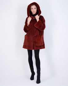 Mink Parka | Women | Red