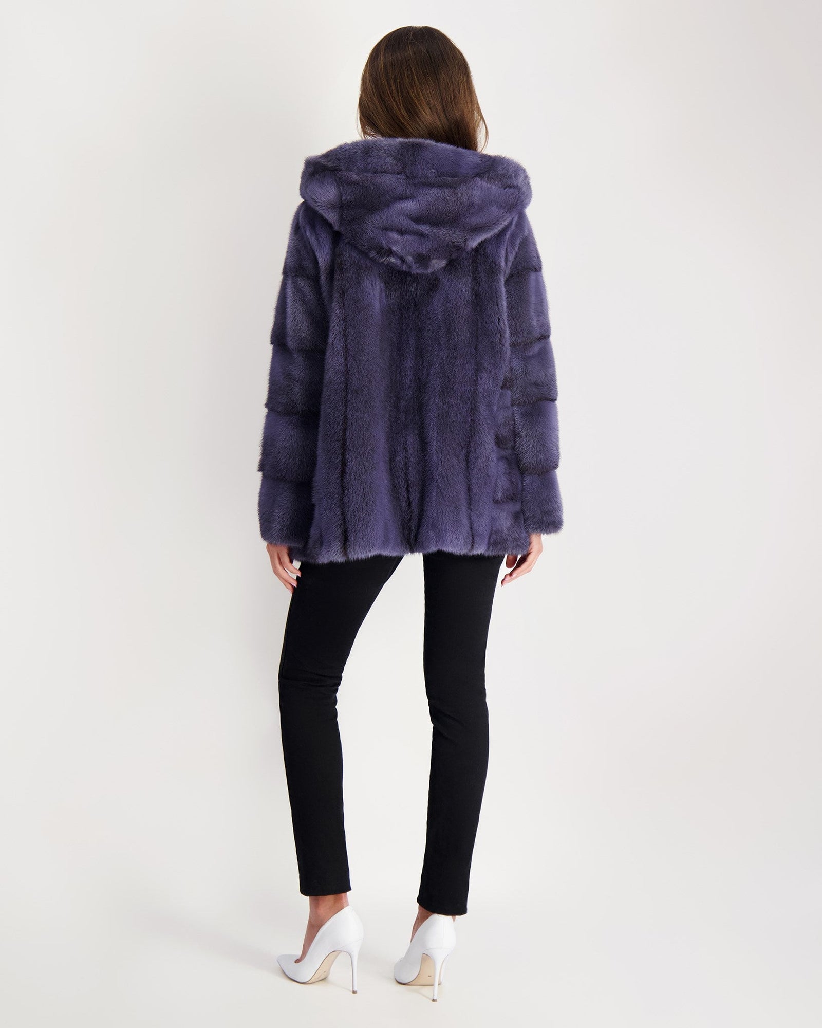 Mink Parka | Women | Blue Gray Cross