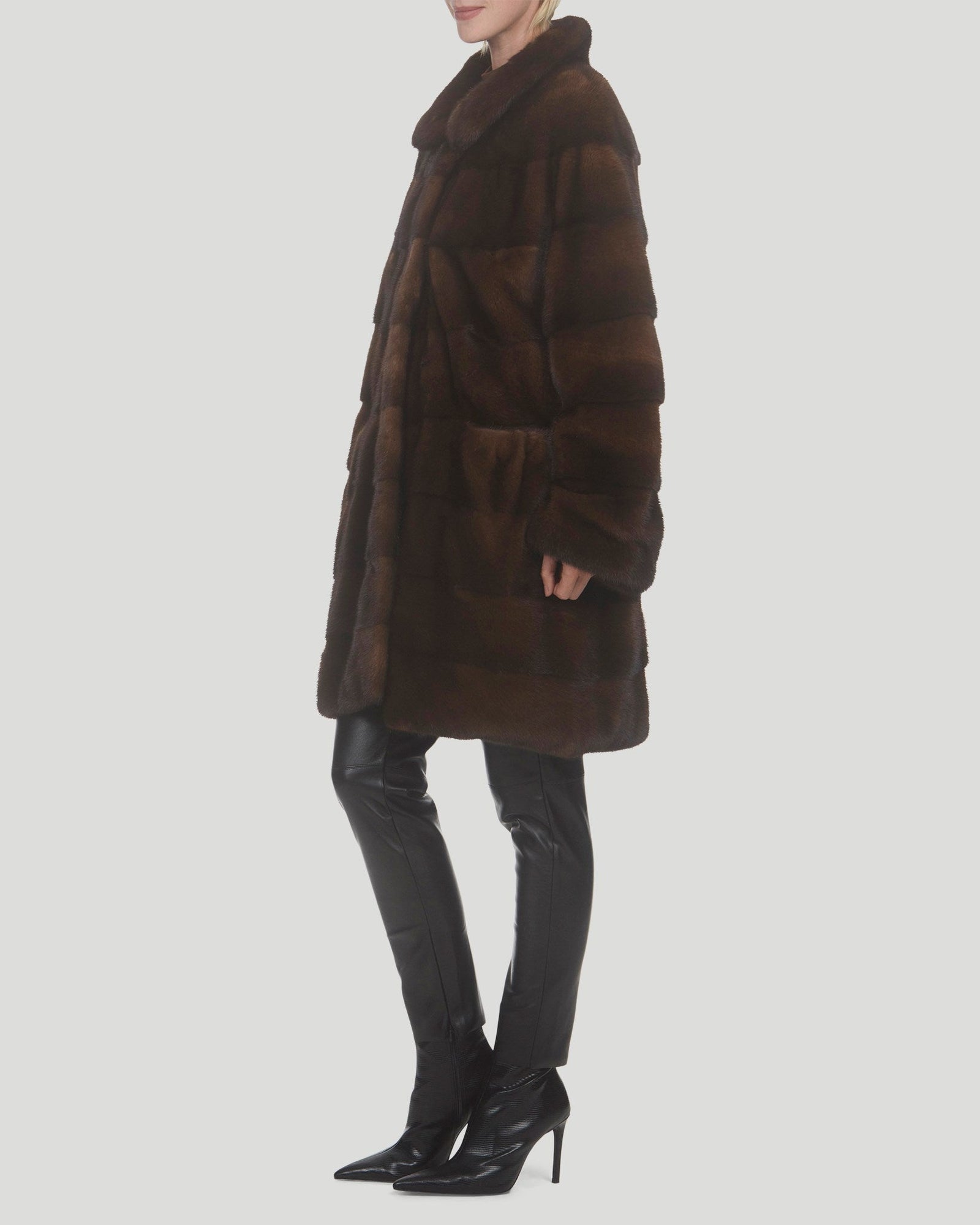 Mink Short Coat | Women | Scanbrown (V2)