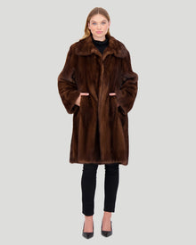 Mink Short Coat | Women | Scanbrown (V5)