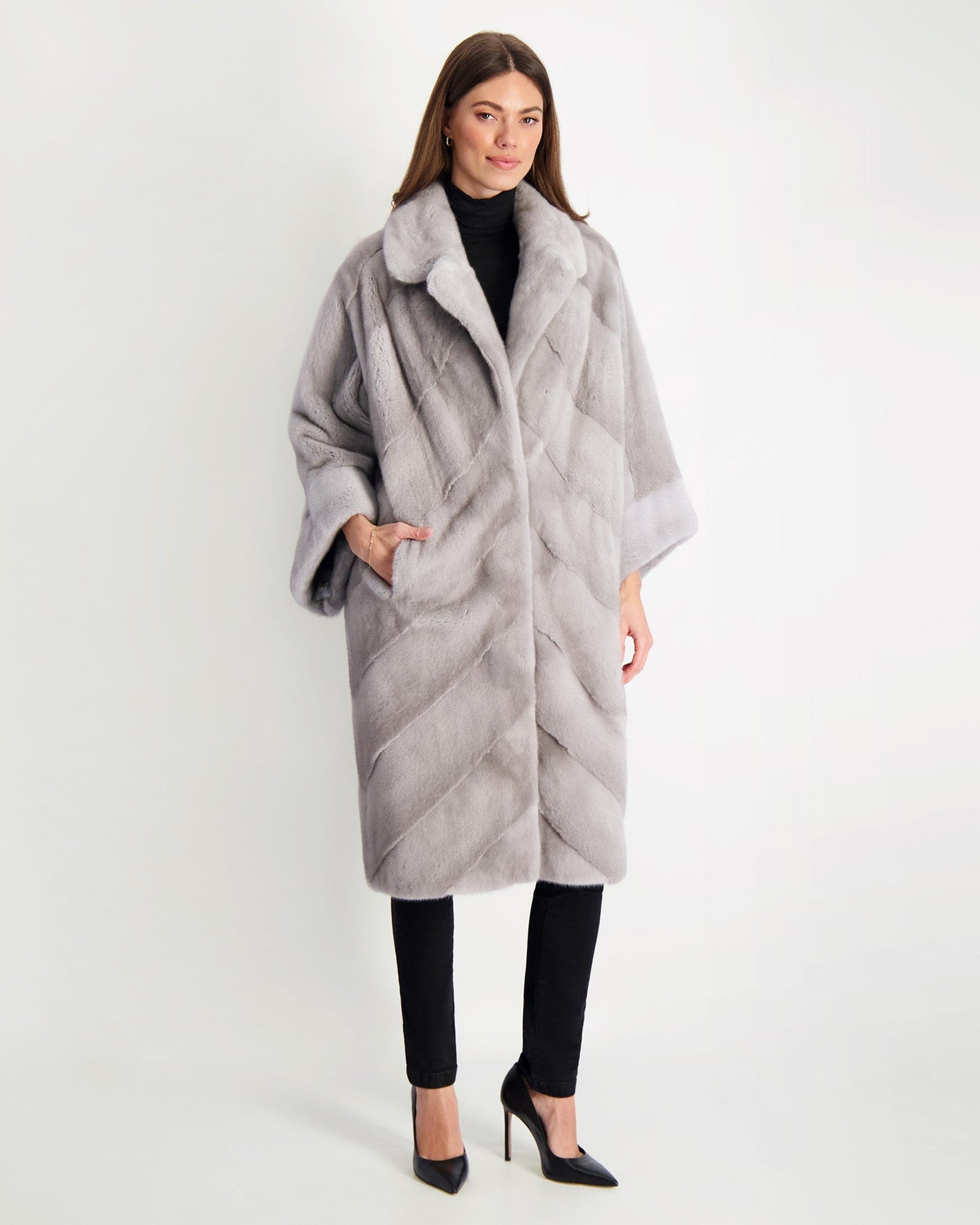 Mink Short Coat | Women | Sapphire