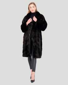 Mink Short Coat | Women | Black (V3)