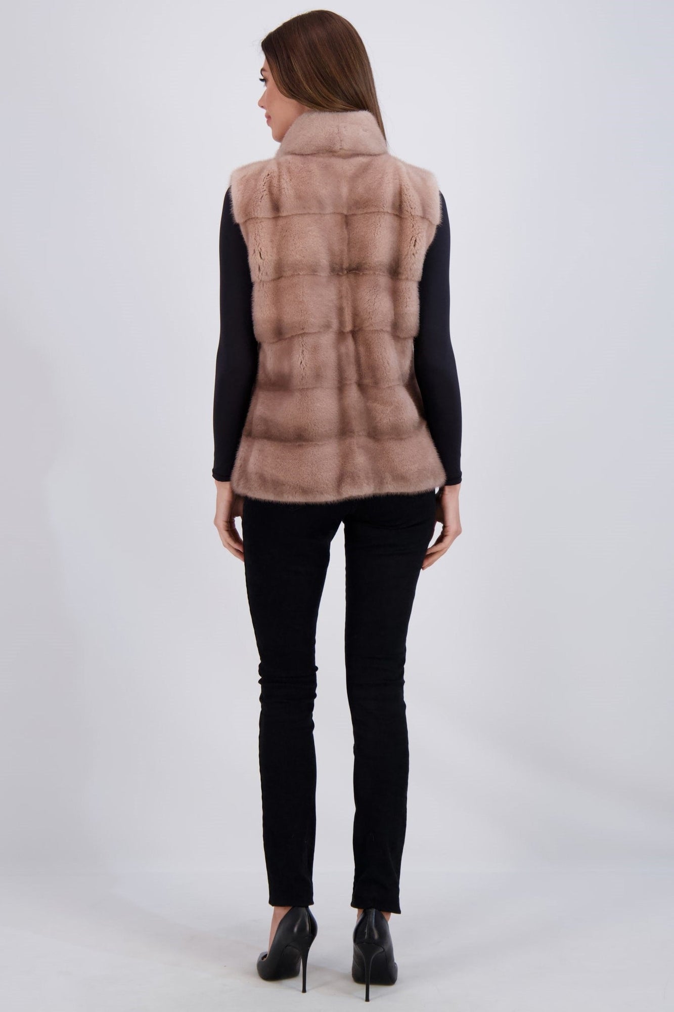 Mink Vest | Women | Gray