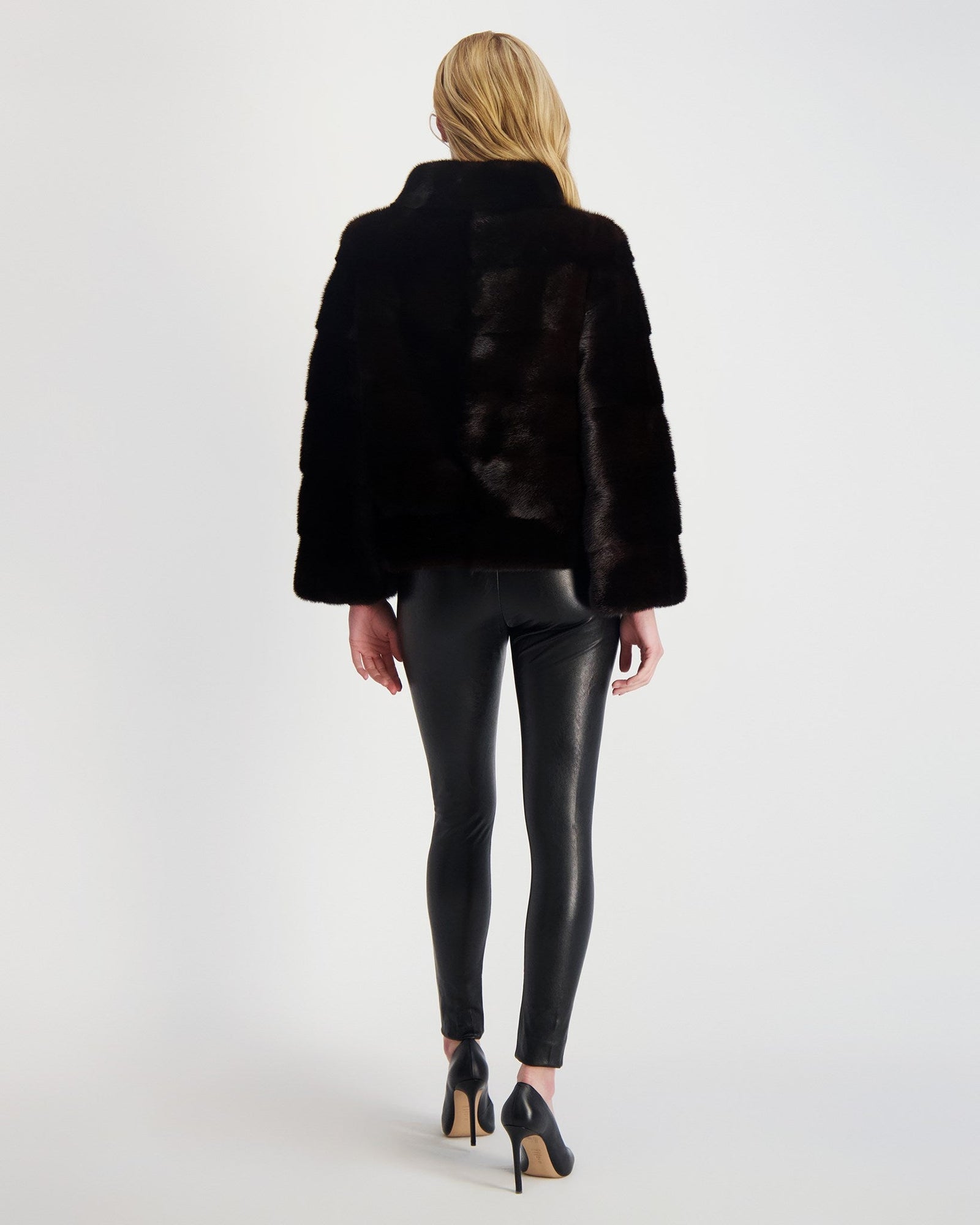 Reversible Mink Jacket | Women | Mahogany