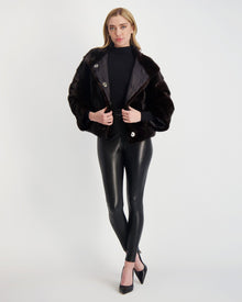 Reversible Mink Jacket | Women | Mahogany