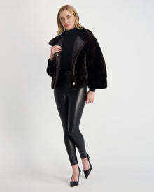 Reversible Mink Jacket | Women | Mahogany