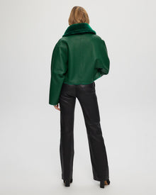 Reversible Shearling Lamb Jacket | Women | Green