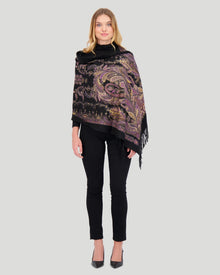 Select Cashmere Stole | Women | Black Paisley