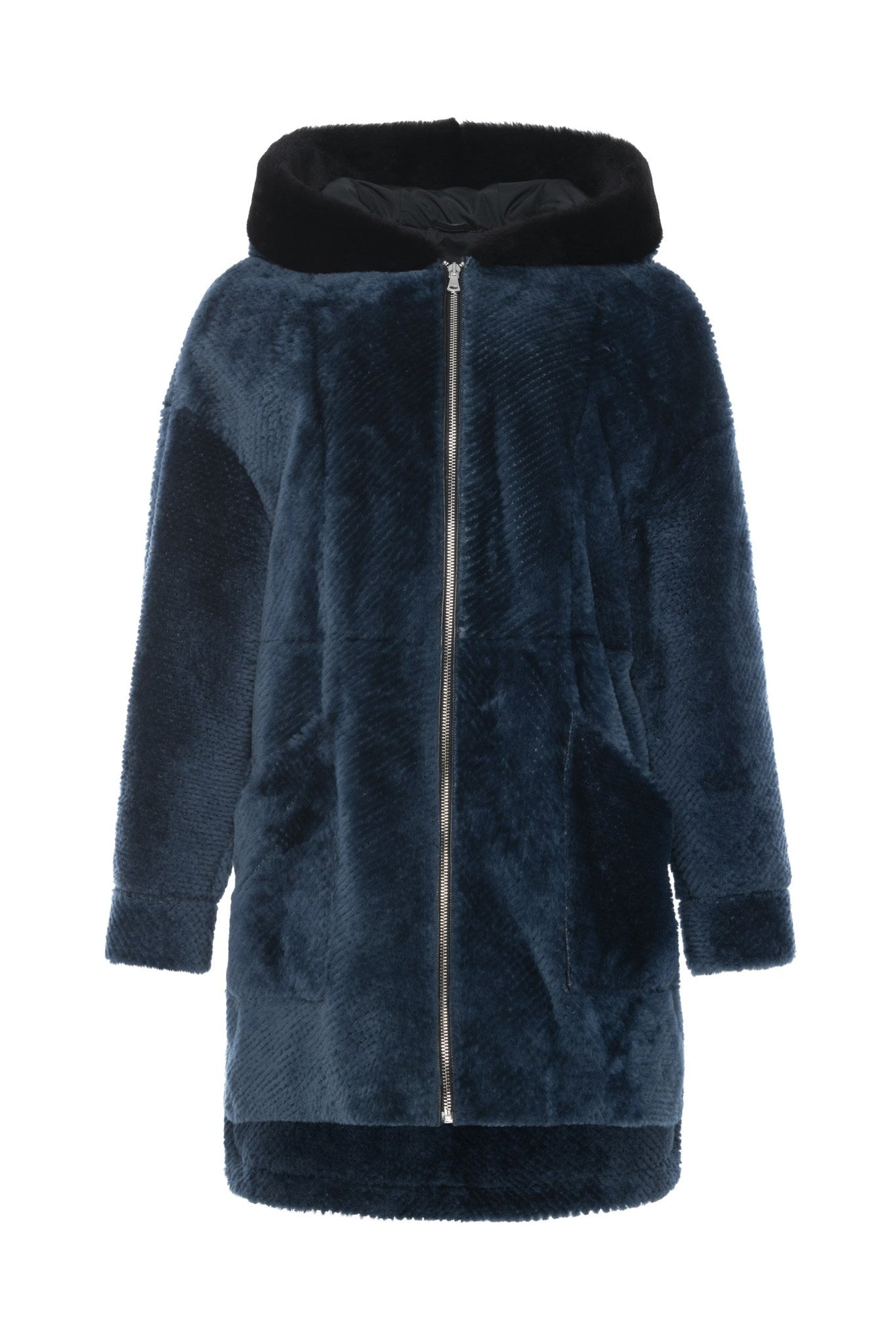 Shearling Lamb Parka | Women | Blue