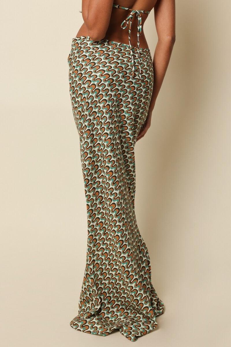 Low Rise Long Slip Skirt | Groovy