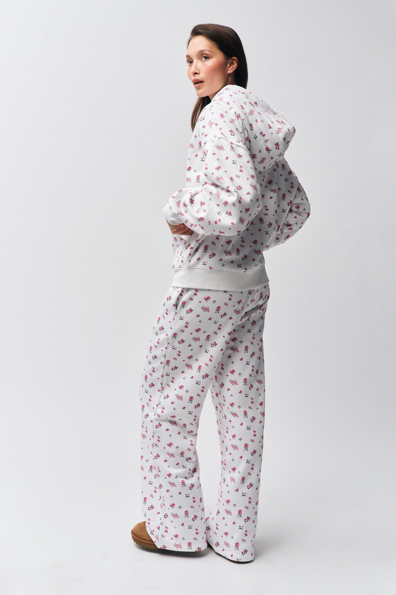 Womens | Zip Up Hoodie | Sweet Floral