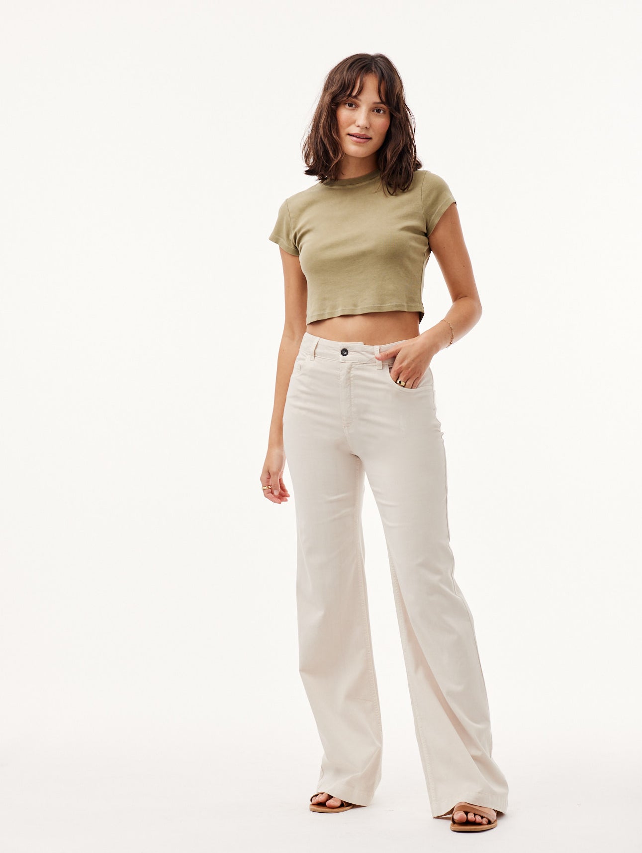 Harlow | 70'S Jean | Pebbled Sand