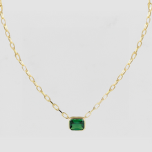 The Green Emerald Reda Link Necklace Chapter Ii By Greg Yuna X The M Jewelers | Gold
