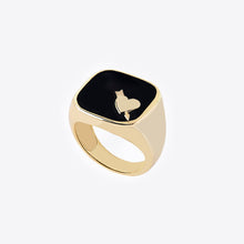 Briseur De Coeur Signet Ring | Gold Vermeil With Enamel