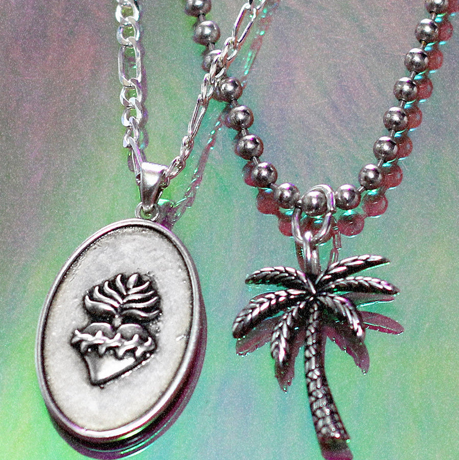 Hearts Afire Medallion Necklace | Sterling Silver