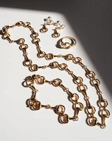 The Horsebit Necklace | Magnetic Clasp | Gold