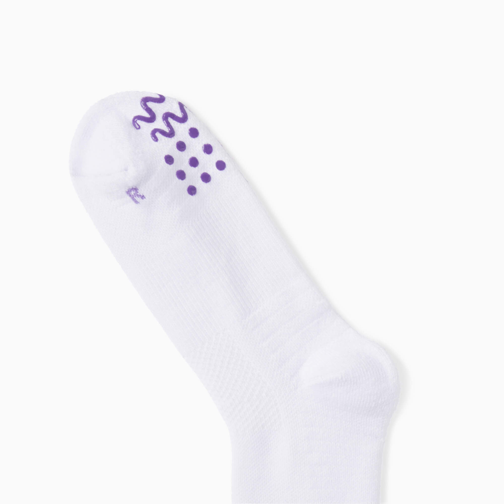 Crew House Socks with Grippers | White