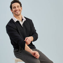 Modal Rugby Pullover | Black