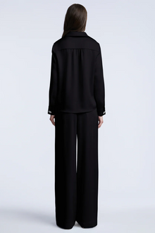 Washed Relaxed Button Down | Black