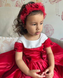 Holly Velvet Bow Headband - Petite Maison Kids