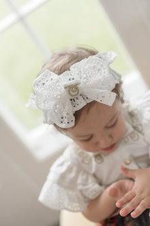 Girl | Alexis Lace Hair Sash | White