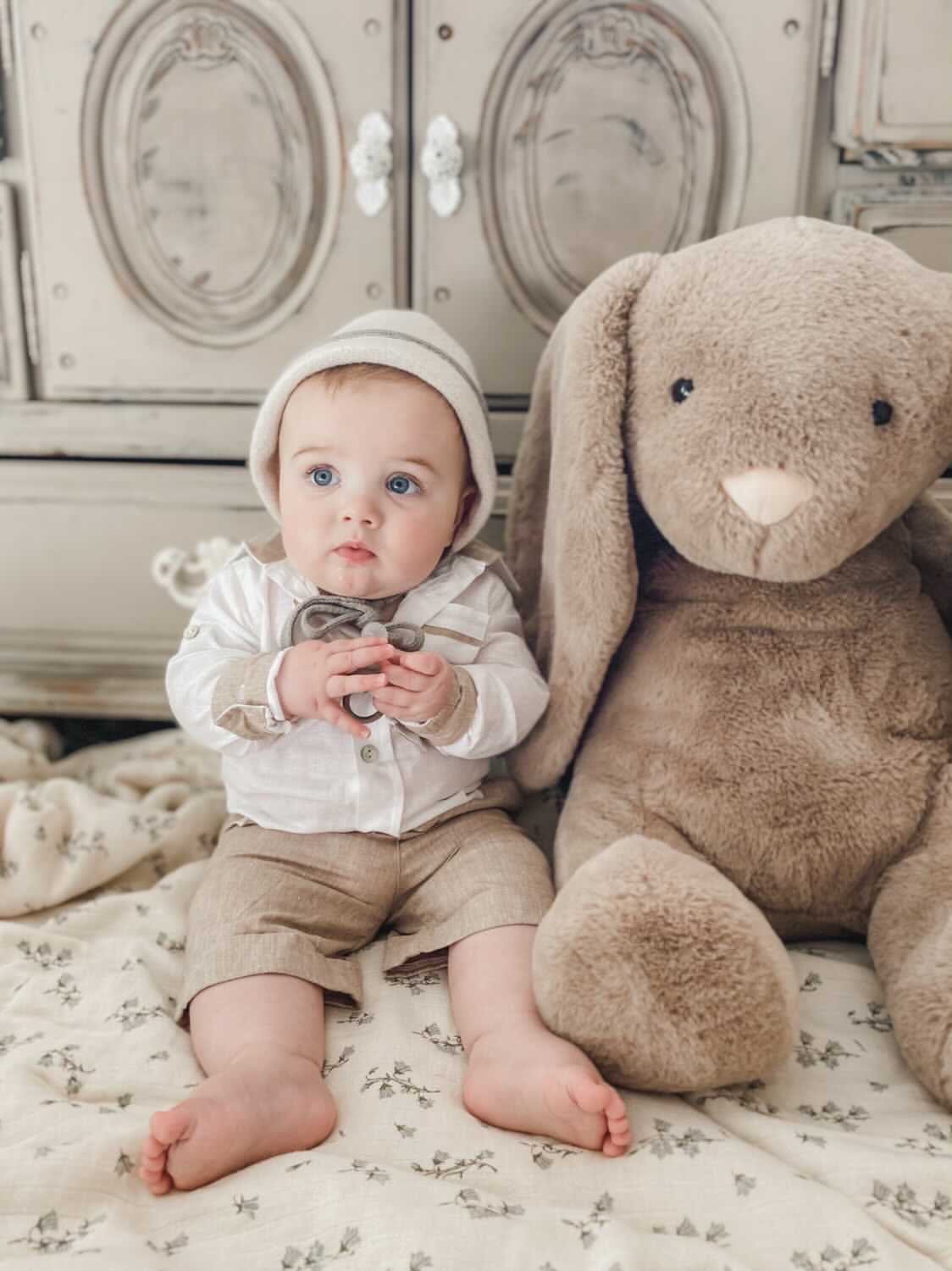 Ashton Linen Top and Shorts Set - Petite Maison Kids