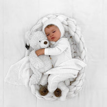 Unisex | Ribbed Cotton Playsuit | White