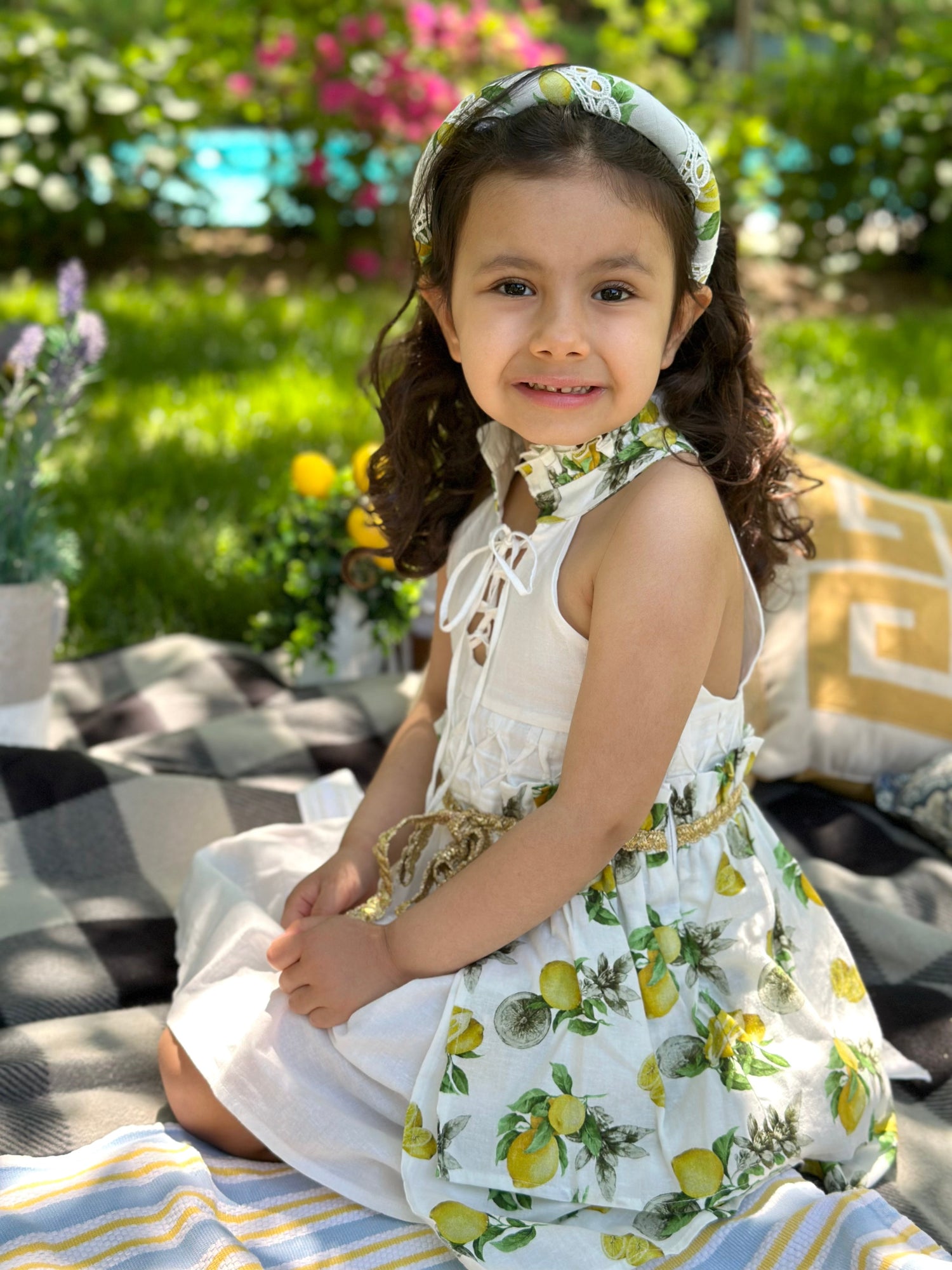 Baby Girls | Amalfi Dress | Lemon