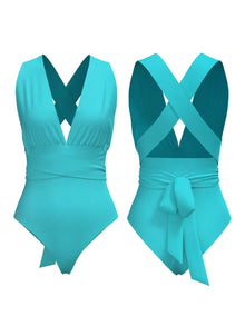 Infinity Swimsuit - Solid Blu - diarrablu