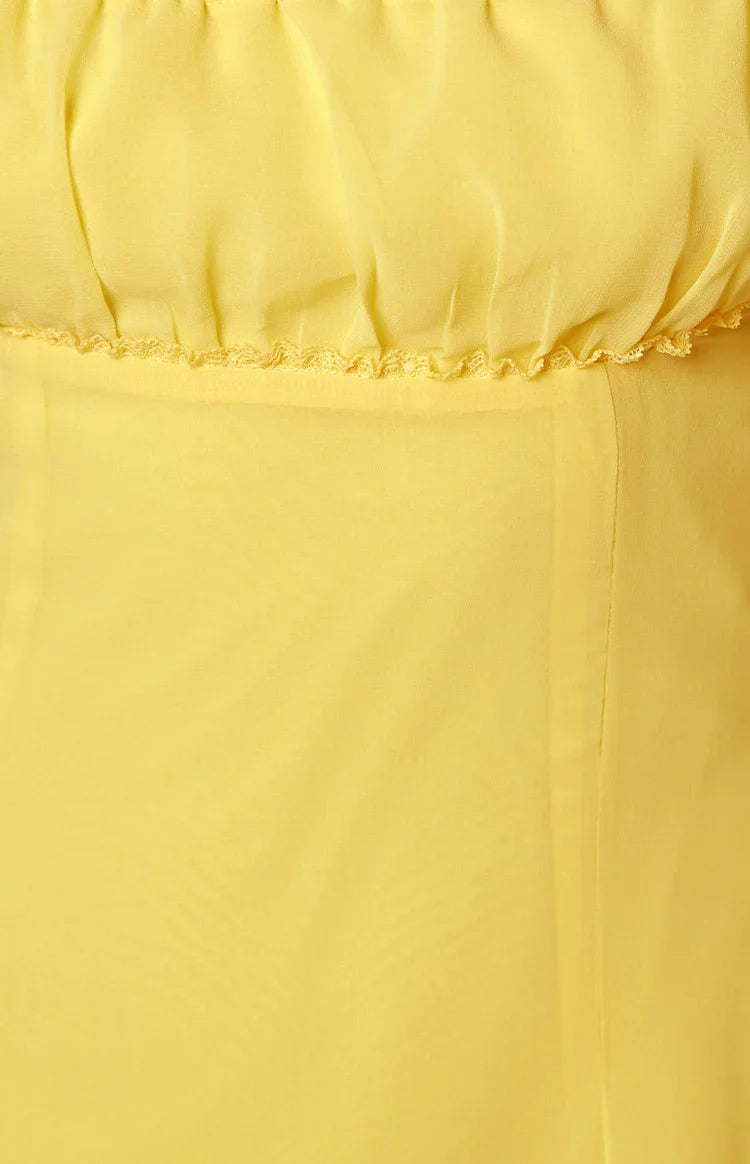Isabel Mini Dress | Yellow