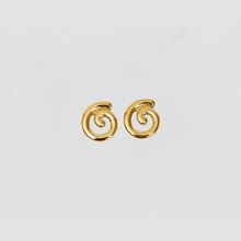 The Isla Spiral Stud Earrings | Gold