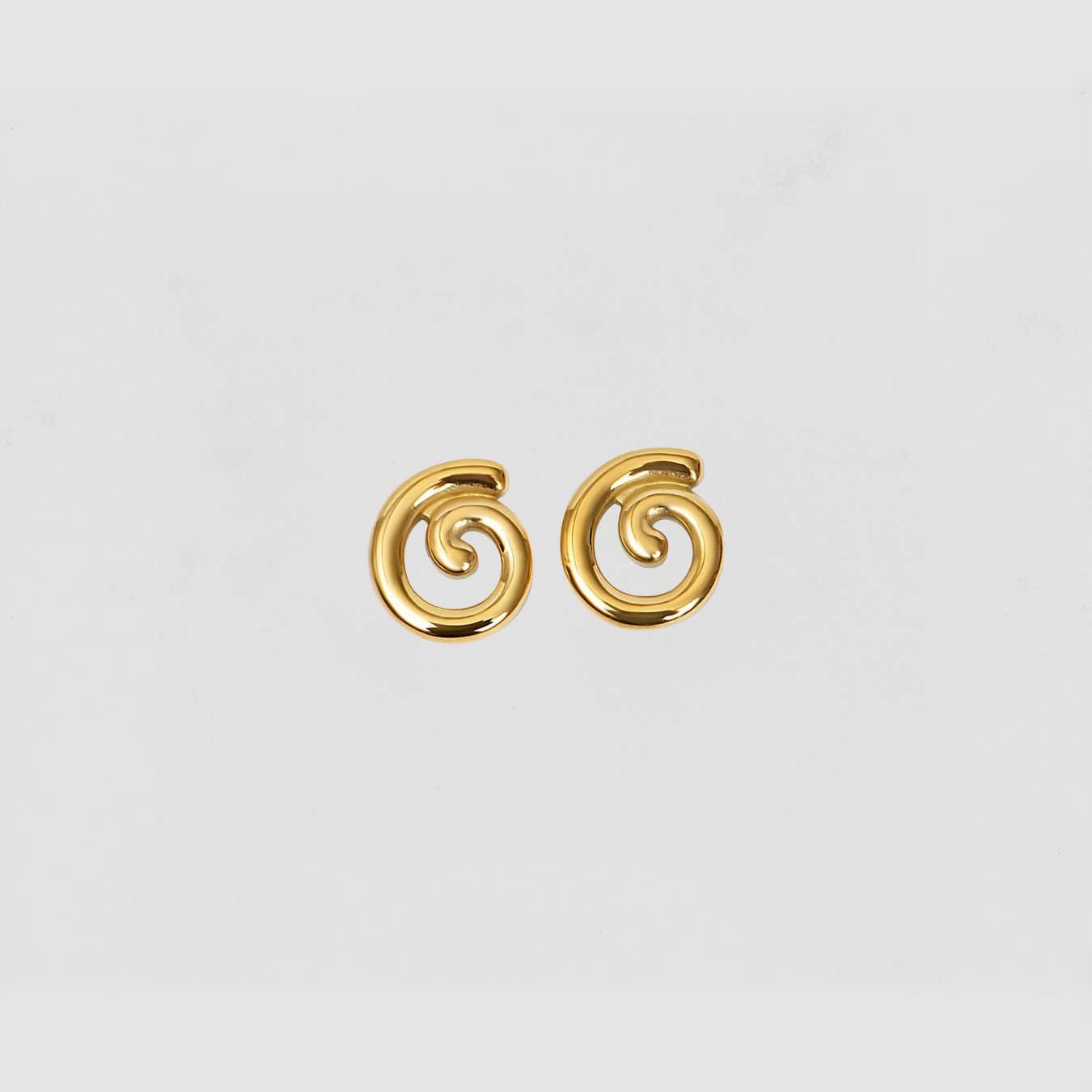 The Isla Spiral Stud Earrings | Gold