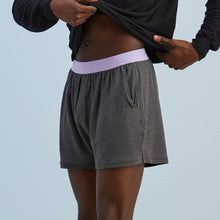 Modal French Terry House Shorts | Gray/Lavender