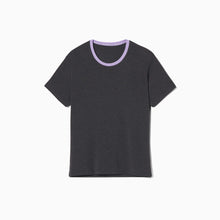 Modal French Terry Lounge Tee | Gray/Lavender