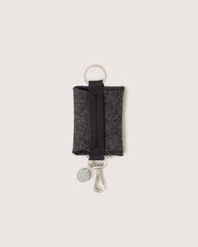 Merino Wool Card Key Fob | Charcoal