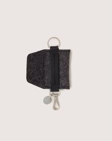 Merino Wool Card Key Fob | Charcoal