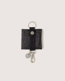 Merino Wool Pod Key Fob | Charcoal