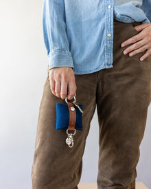 Merino Wool Pod Key Fob | Marine
