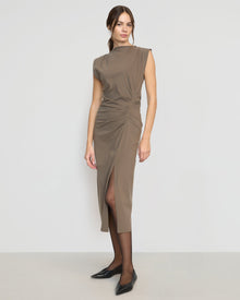 Beate | Khelan Sculpted Ruched-Waist Dress in Size Extra Small