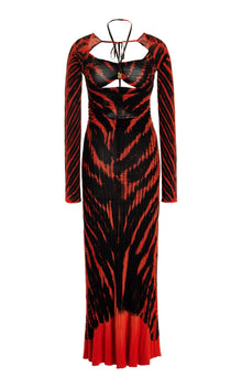 Altuzarra | ALTUZARRA Mariama Print Maxi Dress in Pumpkin Shibori