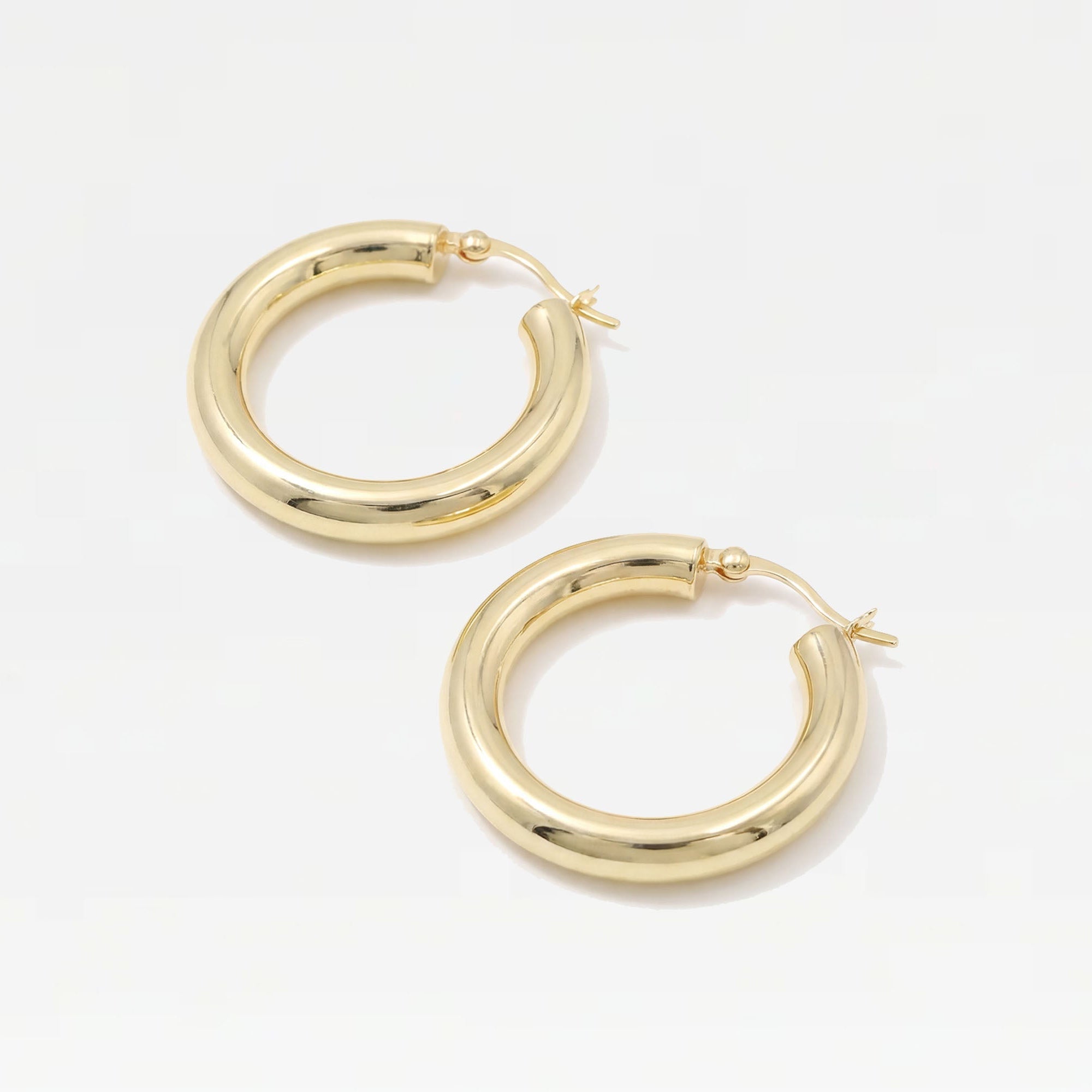 The Large Ravello Hoops | Gold