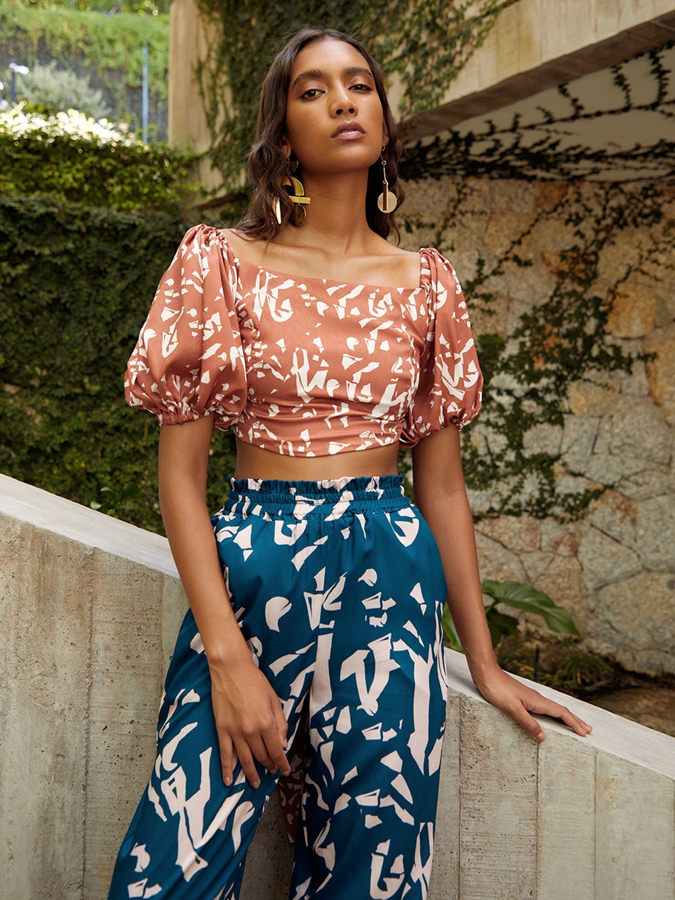 Leer Pants - Batik Blu - diarrablu