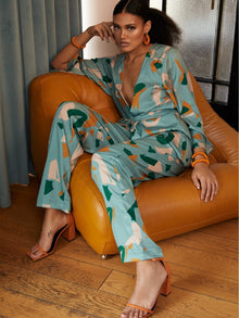 Leer Pants - Saly Vert - diarrablu