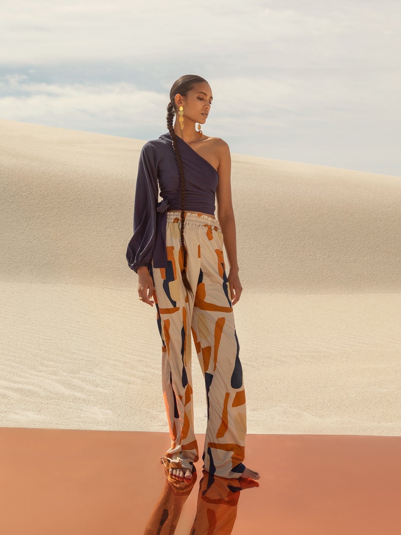 Leer Pants - Tilo Cream - diarrablu