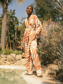 Leer Pants - Zena Cream - diarrablu