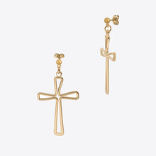 Limelight Cross Earrings | Gold Vermeil