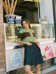 Naomi Wrap Skirt | Dark Wash Denim