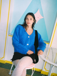 Issa V-Neck Cardi | Cobalt